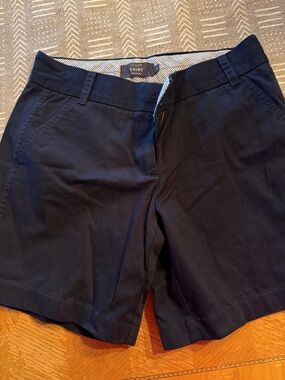 J. Crew Dark Navy Chino Shorts Size 4